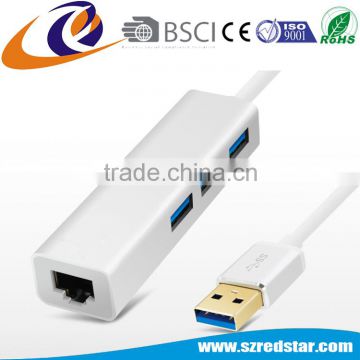 Fast Speed Metal USB3.0 to RJ45 Ethernet Adapter For Apple Mac MacBook Air PC OS