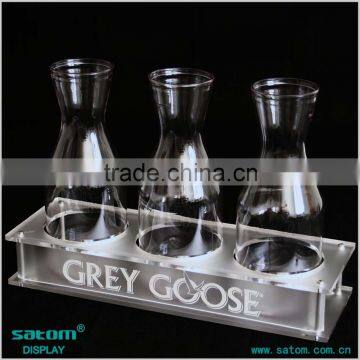 Transparent Shoot Glasses Tray Acrylic Wine Holder