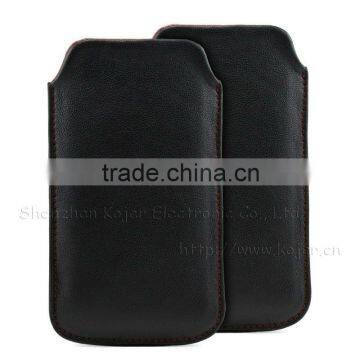 Genuine leather mobile phone pouch for iphone 6