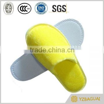 Yellow Coral Fleece Hotel Disposable Slipper