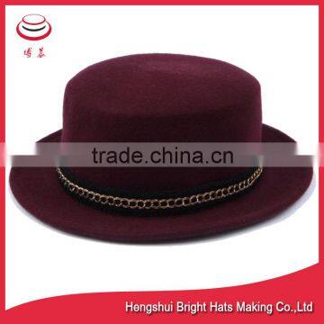 Fashion Vintage Trendy Cute Ladies Women Wool Felt Cloche Derby Bowler Hat Cap