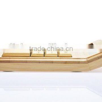 Ecofriendly Nature Bamboo Wood Solar Powered 12 Digits Calculator photo-4