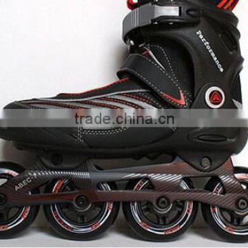 Professional durable inline roller skate with semi-soft boot for wholeslae