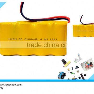 2100mah Ni-CD ni-mh 4.8 Volt 2100 mAh NiCD NiMH rechargeable battery pack durable Ni-CD battery 4.8V