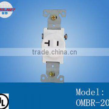 Single receptacle 20A,125VAC,ul list