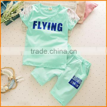 In the summer of 2016 the new cotton cotton children Suit Girls and boys short sleeved T-shirt shorts two piece suit