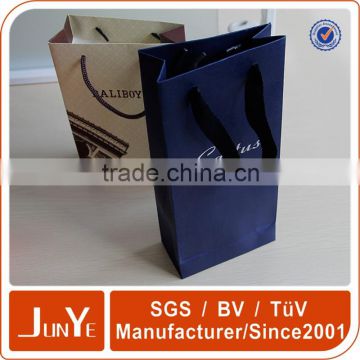 wholesale christmas bottle bag flat wine packing paper bags