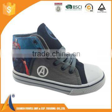 kid high top canvas lace up casual shoes