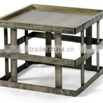 HIGH QUALITY SQUARE METAL INDUSTRIAL COFFEE TABLE FURNITURE