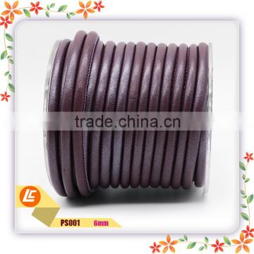 Wine Red 6mm Lamb Leather Rope Customized for Wholesale