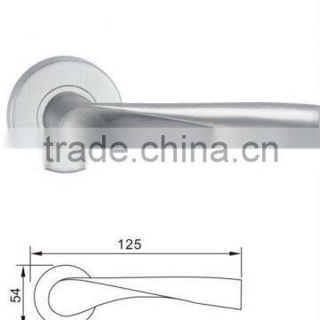 solid stainless steel lever Door handle,lever door handle,stainless steel door handle