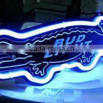 Bud light led sign blue light