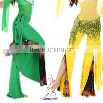 SWEGAL belly dance pants,belly dance harem pants,dance splicing gauze pants P13021