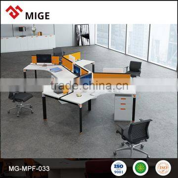 Modern Metal frame office workstation for 6 person