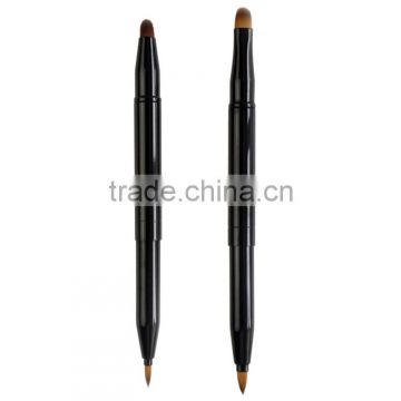 double end make up lip/eye brush,private logo welcome