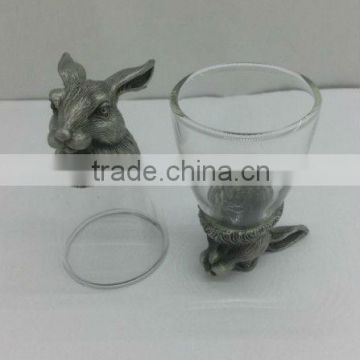 High Quality Zodiac Rabbit Wine Glass/Tin-plated Cup Sets