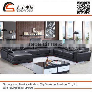 Suofeige classic and elegant design leather corner sofa 2178