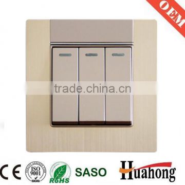 Aluminium electrical switches