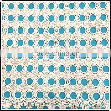 Chemical water soluble guipure allover lace fabric