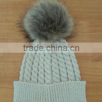 Small Pom Pom Ski Snow Knit Beanie cap and hat