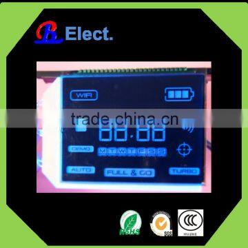 custom negative intelligent cleaner lcd display , digit character segment transparent lcd panel