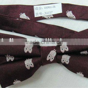 100% silk bow tie