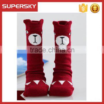 V-260 Cartoon soft pretty baby colorful cotton socks cute boot socks