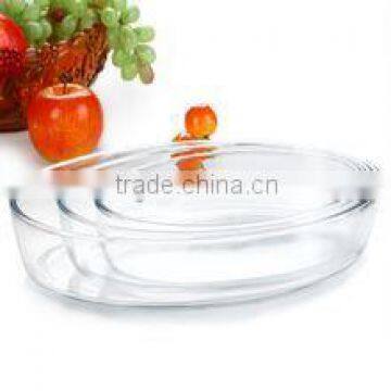 heat-resistant oval glass baking dish/bake dished pan