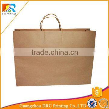 flat handle kraft paper bag