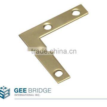 0831017 Solid Brass Flat Corner Brace