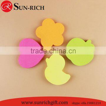 Custom heart apple flower shape sticky notes post notes