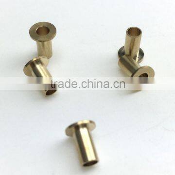 Shenzhen lathe turned cheap brass tubular rivet