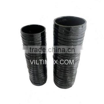 Recycle rubber vase with metal vase inside