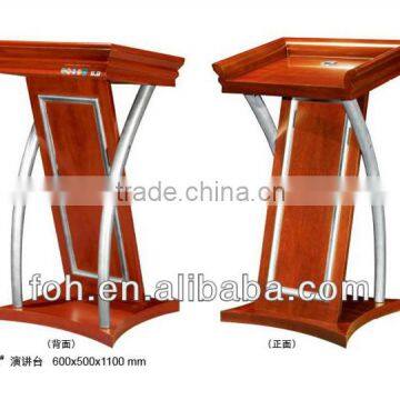Hardware wood modern church podium, Hotel reception podium stand(FOHK-5)
