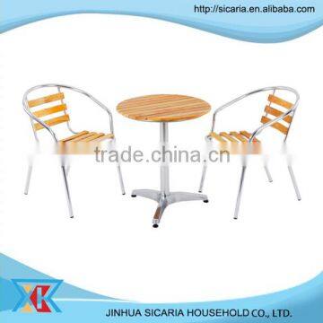 Environmental outdoor furniture wood table and chair set