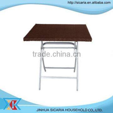 Coffee/patio fashion rattan folding table