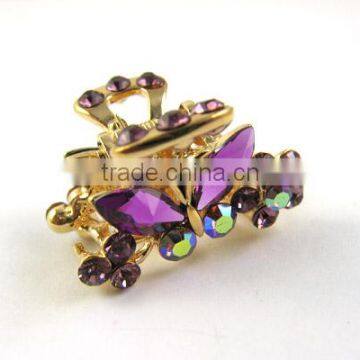 Fashion Rhinestone Butterfly Alloy Hair Claw Hair Clip Jaw Hairpin