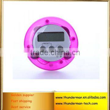 Round Shape Digital Kitchen Countdown Timer for school,laboratory,timing with LCD display