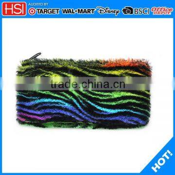 wholesale fashion gift plush pencil pouch pencil bag for teenagers