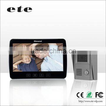 smart home 10 inch TFT LCD video door entry intercom security camera system