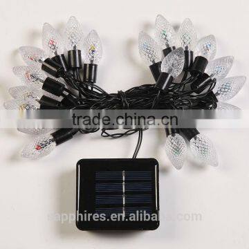 color changing LED solar christmas string lights