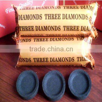 golden shisha charcoal 38mm for smoking