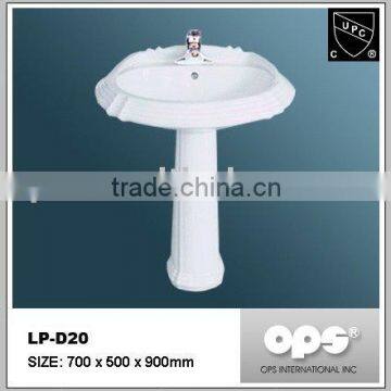 Sanitary Ware - Pedestal Lavatory, Sink, Wash Basin