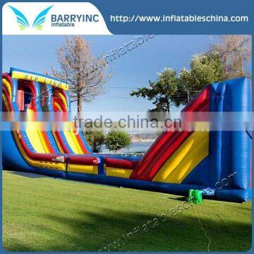 2016 Inflatable mobile inflatable zip slide playground equipment