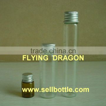 3ml 20ml 30ml glass bottle with screw aluminium cap can put pills