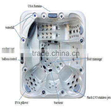 Fashionable 7 Person Outdoor Hot Spa Tub With LED Light                        
                                                Quality Choice