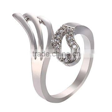 New Fashion Fashion Jewelry Women Lovely Gift Ring for Banquet Inlay Zircon Cubic