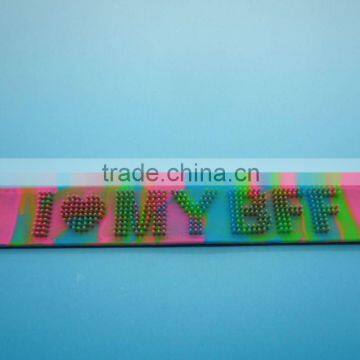 Nice Promotional Gift I LOVE MY BFF Slap Band New Silicone Slap Band