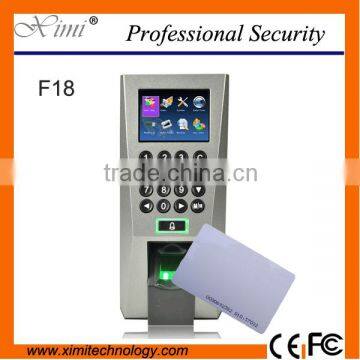 F18 Hot selling high quality new TCP/IP access control and fingerprint attendance