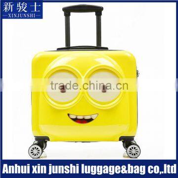 Cute Cartoon Minions Kid School Travel Trolley ABS PC Luggage Bag